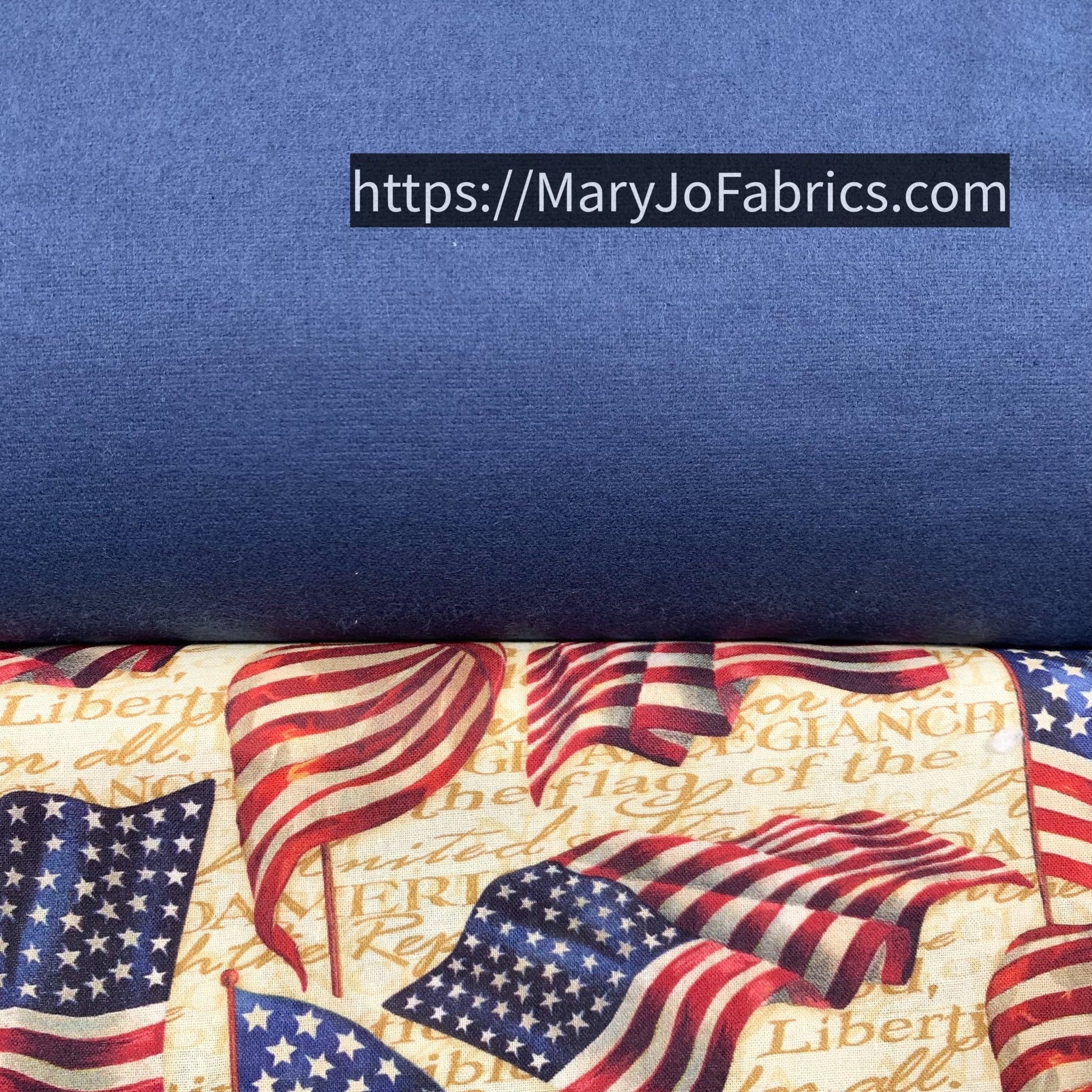 Heavy Flannel Solid 66 - 27 Navy Blue FLANNEL - Mary Jo Fabrics