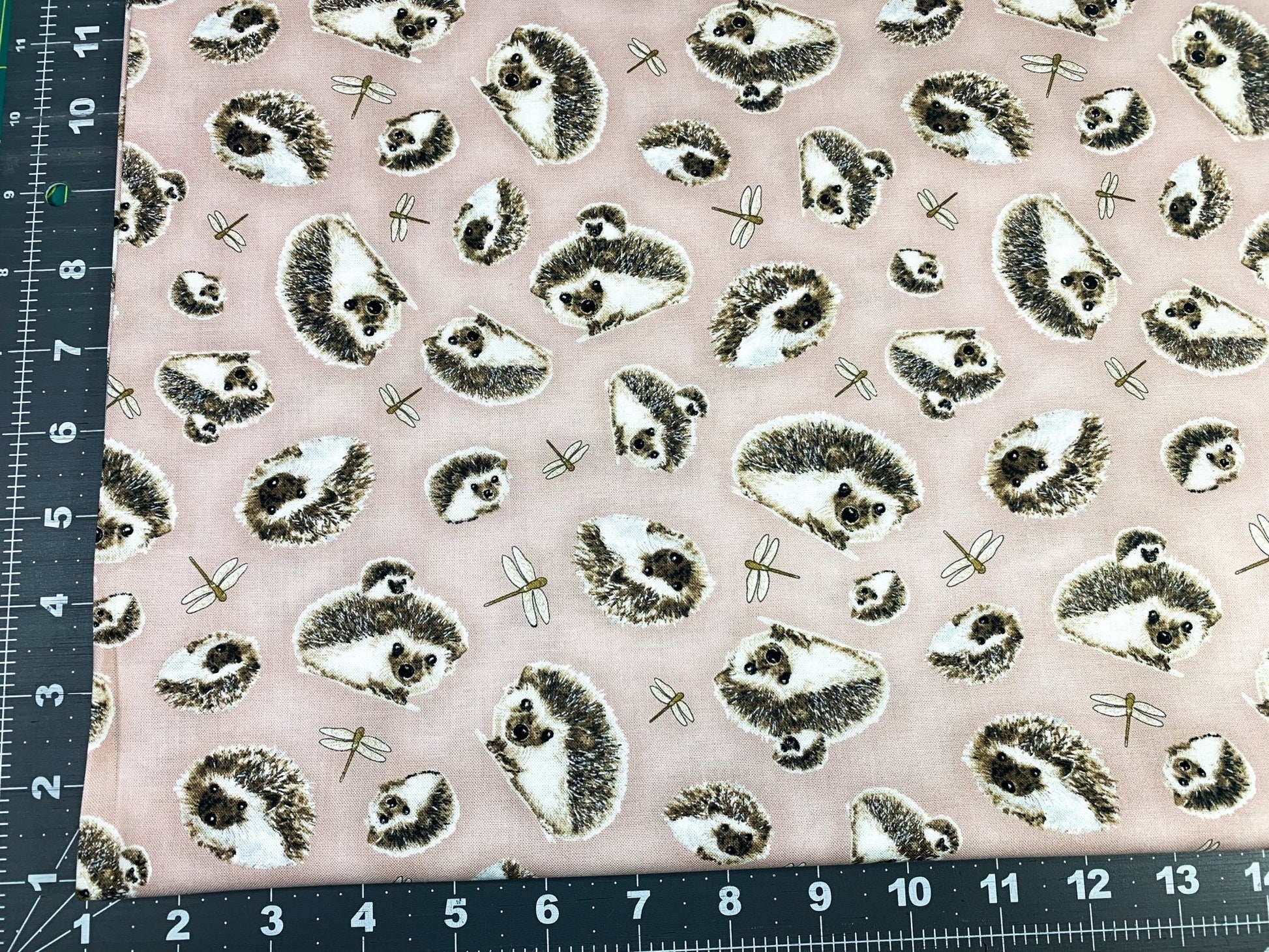 Hedgehog fabric 44933 hedgehogs cotton fabric - Mary Jo Fabrics