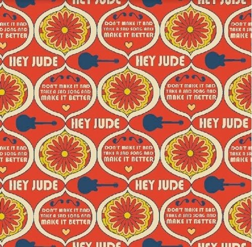 Hey Jude Beatles Cotton Fabric CP71253 John Lennon - Mary Jo Fabrics