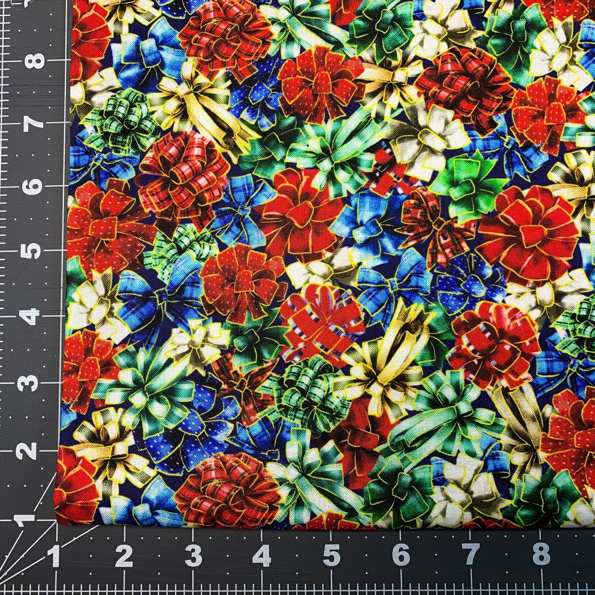 Holiday Bow Christmas Fabric 59-8931 Noel Red Bows - Mary Jo Fabrics