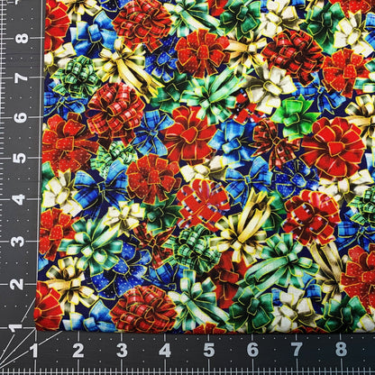 Holiday Bow Christmas Fabric 59-8931 Noel Red Bows - Mary Jo Fabrics