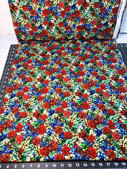 Holiday Bow Christmas Fabric 59-8931 Noel Red Bows - Mary Jo Fabrics