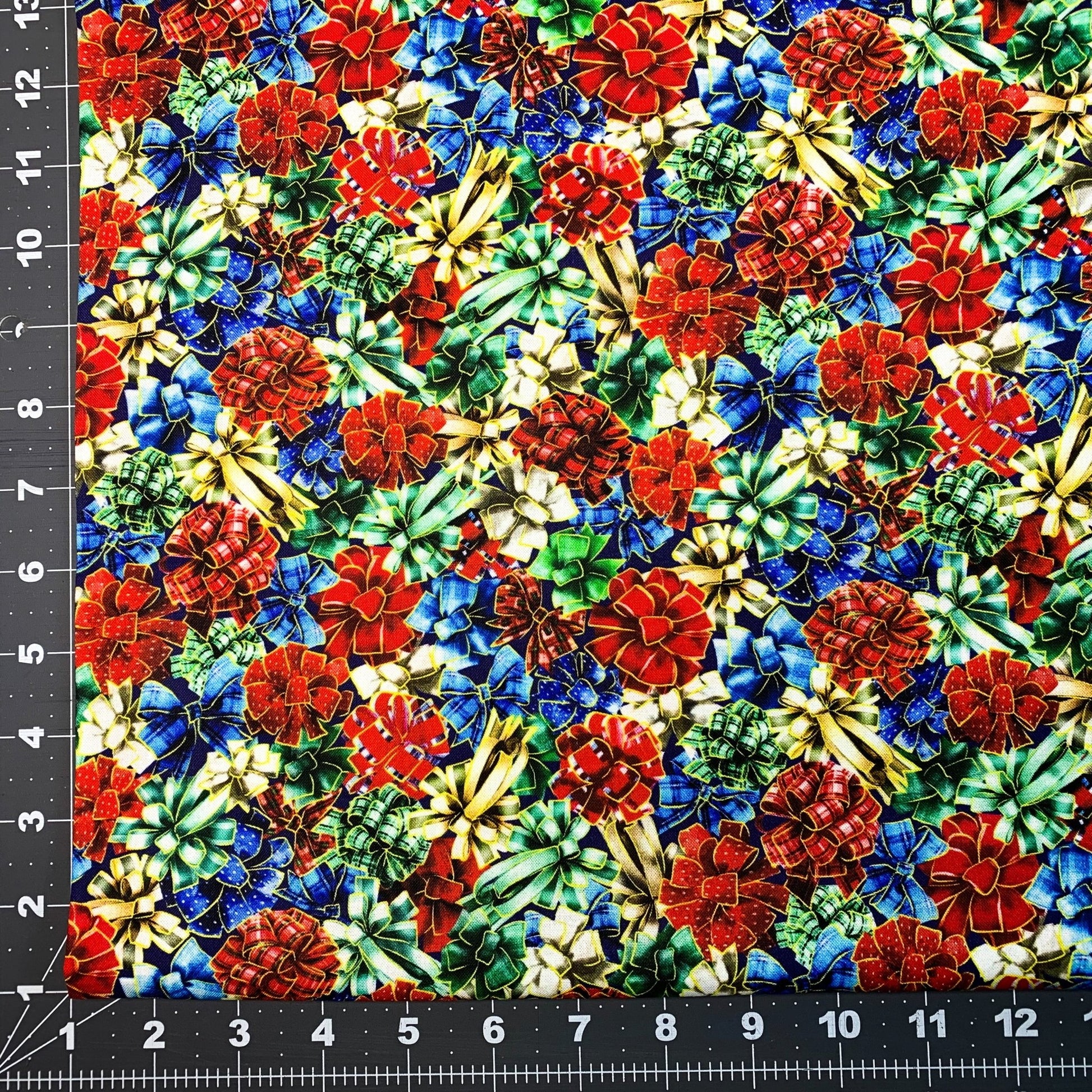 Holiday Bow Christmas Fabric 59-8931 Noel Red Bows - Mary Jo Fabrics