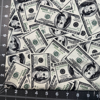 Hundred Dollar Bill Money Fabric C8537 Green - Mary Jo Fabrics