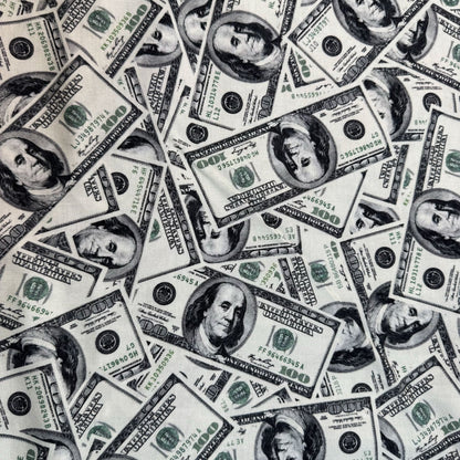 Hundred Dollar Bill Money Fabric C8537 Green - Mary Jo Fabrics