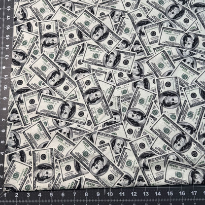 Hundred Dollar Bill Money Fabric C8537 Green - Mary Jo Fabrics