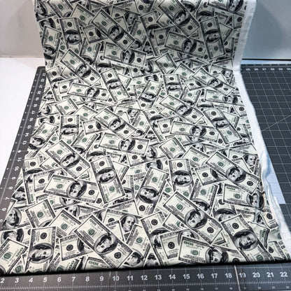 Hundred Dollar Bill Money Fabric C8537 Green - Mary Jo Fabrics
