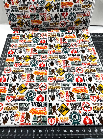 I Believe in Bigfoot Cotton Fabric 23816 Legendary Loner - Mary Jo Fabrics