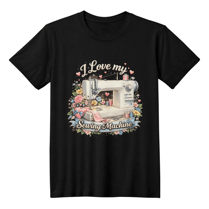 I Love My Sewing Machine T-Shirt - Mary Jo Fabrics