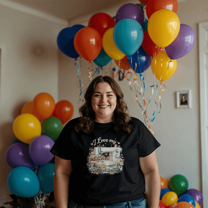 I Love My Sewing Machine T-Shirt - Mary Jo Fabrics