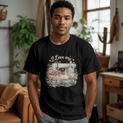 I Love My Sewing Machine T-Shirt - Mary Jo Fabrics