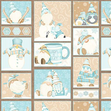 I love Snow Gnomes FLANNEL F9635 - 13 Cute Gnome - Mary Jo Fabrics