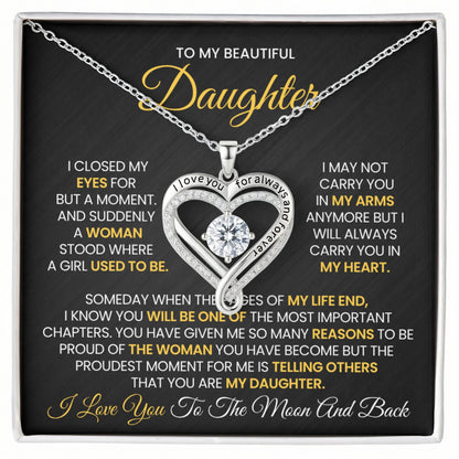 I Love you Always Necklace Daughter Gift - Mary Jo Fabrics