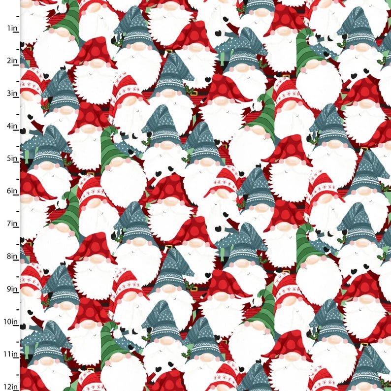 I will be gnome for Christmas fabric Gnomes - Mary Jo Fabrics