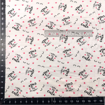 I woke up this Cute Cotton FLANNEL 7658 Nursery FLANNEL - Mary Jo Fabrics