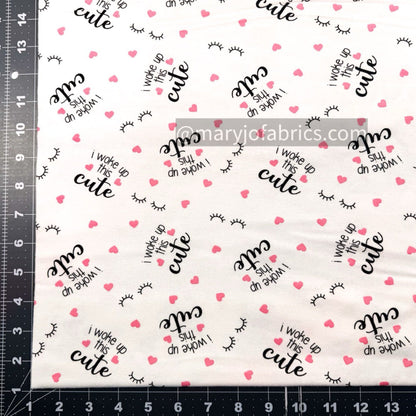 I woke up this Cute Cotton FLANNEL 7658 Nursery FLANNEL - Mary Jo Fabrics