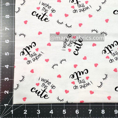 I woke up this Cute Cotton FLANNEL 7658 Nursery FLANNEL - Mary Jo Fabrics