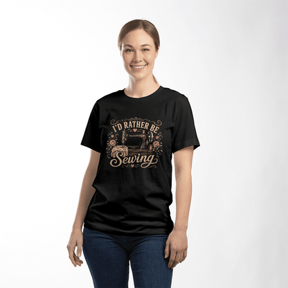 I'd Rather be Sewing T Shirt - Mary Jo Fabrics
