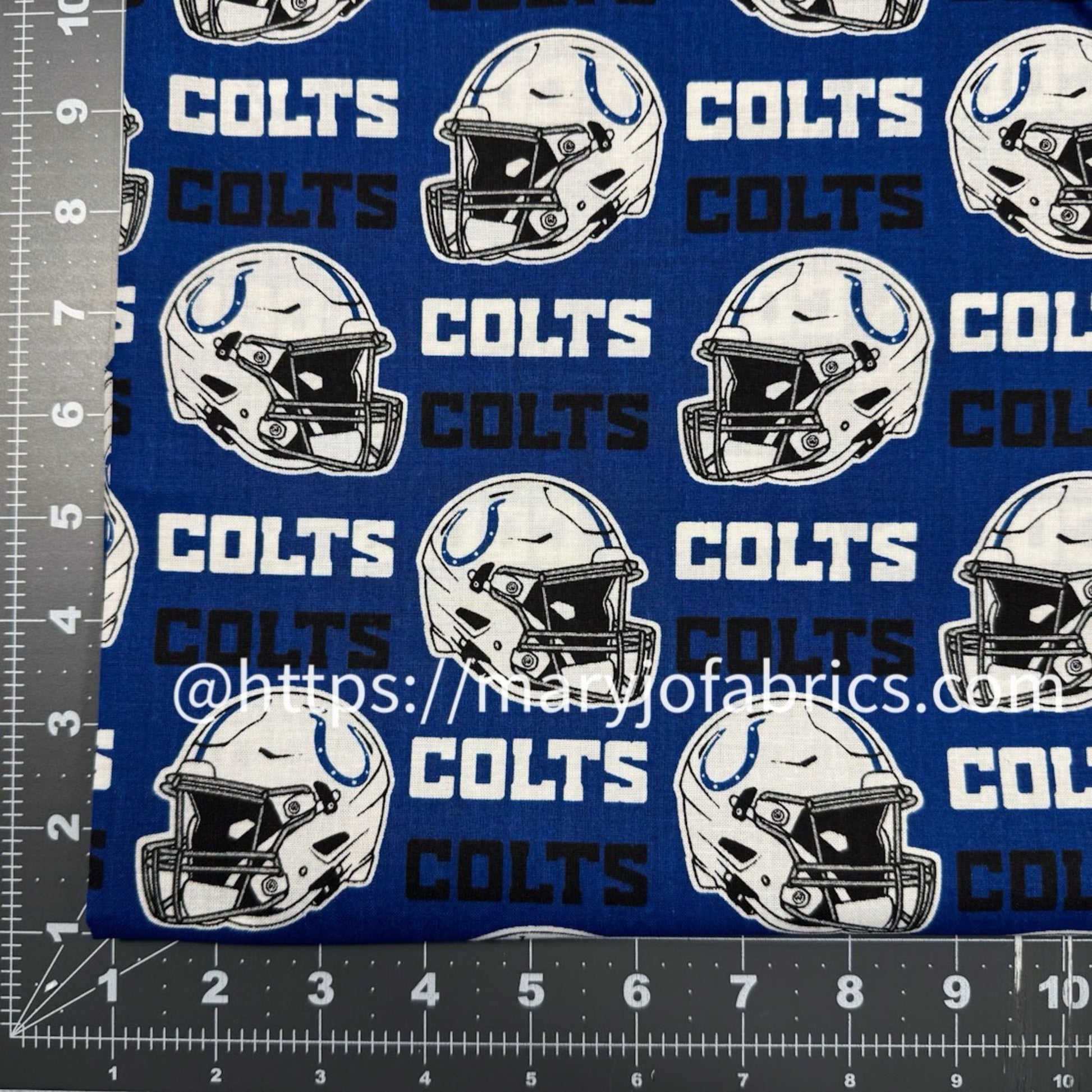 Indianapolis Colts Cotton Fabric 6006 - D NFL Cotton Fabric - Mary Jo Fabrics