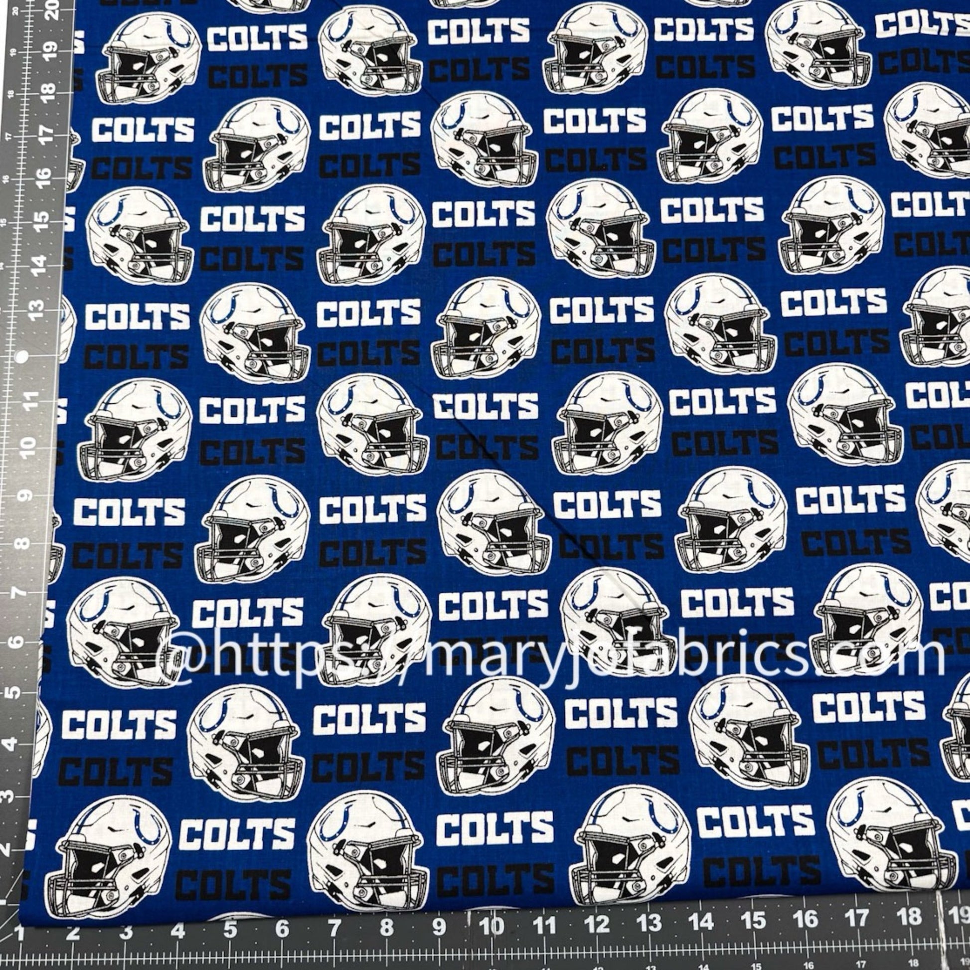 Indianapolis Colts Material 6006 - D NFL Fabric - Mary Jo Fabrics