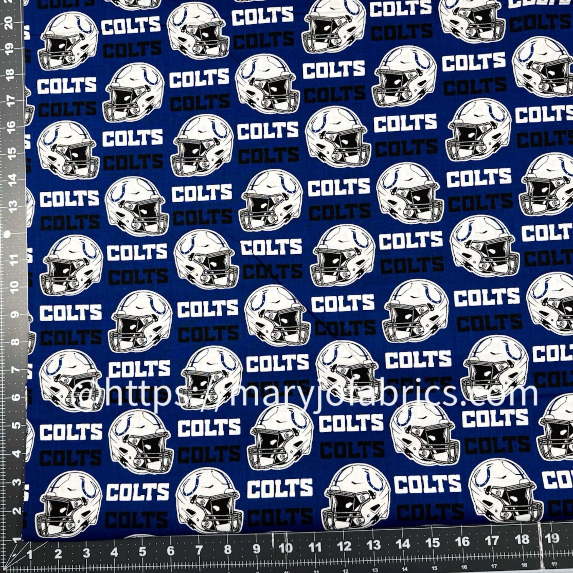 Indianapolis Colts Fabric Material 6006 - D NFL Cotton Fabric - Mary Jo Fabrics