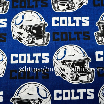 Indianapolis Colts Quilt Fabric 6006 - D NFL Fabric - Mary Jo Fabrics