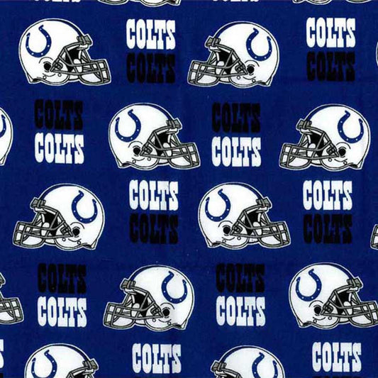Indianapolis Colts Fabric 6006 - D NFL Cotton Fabric - Mary Jo Fabrics