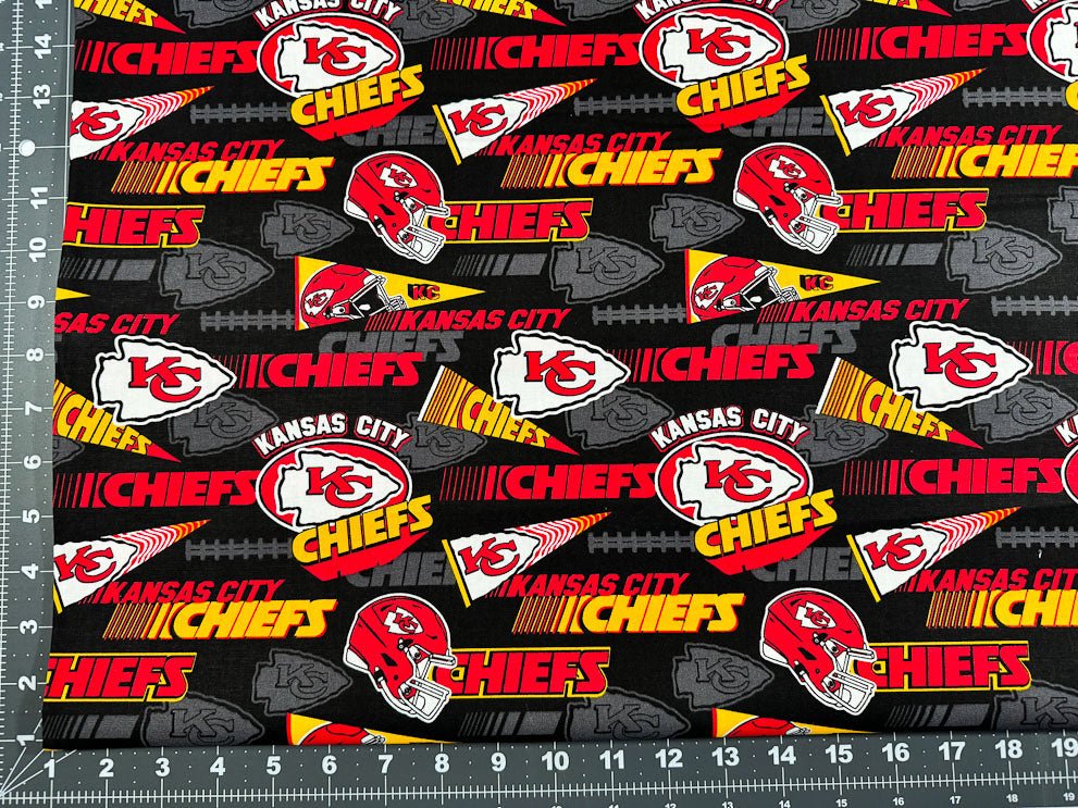 Kansas City Chiefs Cotton fabric 70112D NFL Fabric Kansas fabric - Mary Jo Fabrics