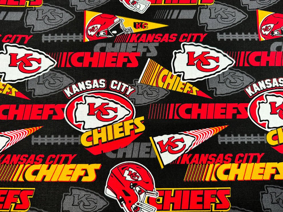 Kansas City Chiefs Cotton fabric 70112D NFL Fabric Kansas fabric - Mary Jo Fabrics