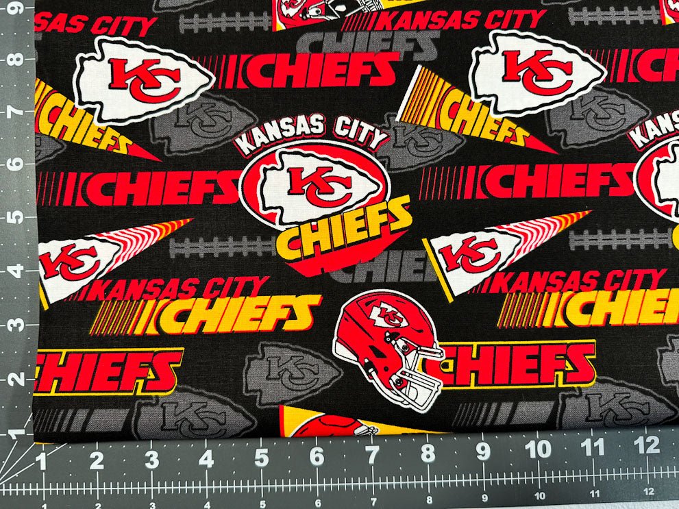 Kansas City Chiefs Cotton fabric 70112D NFL Fabric Kansas fabric - Mary Jo Fabrics