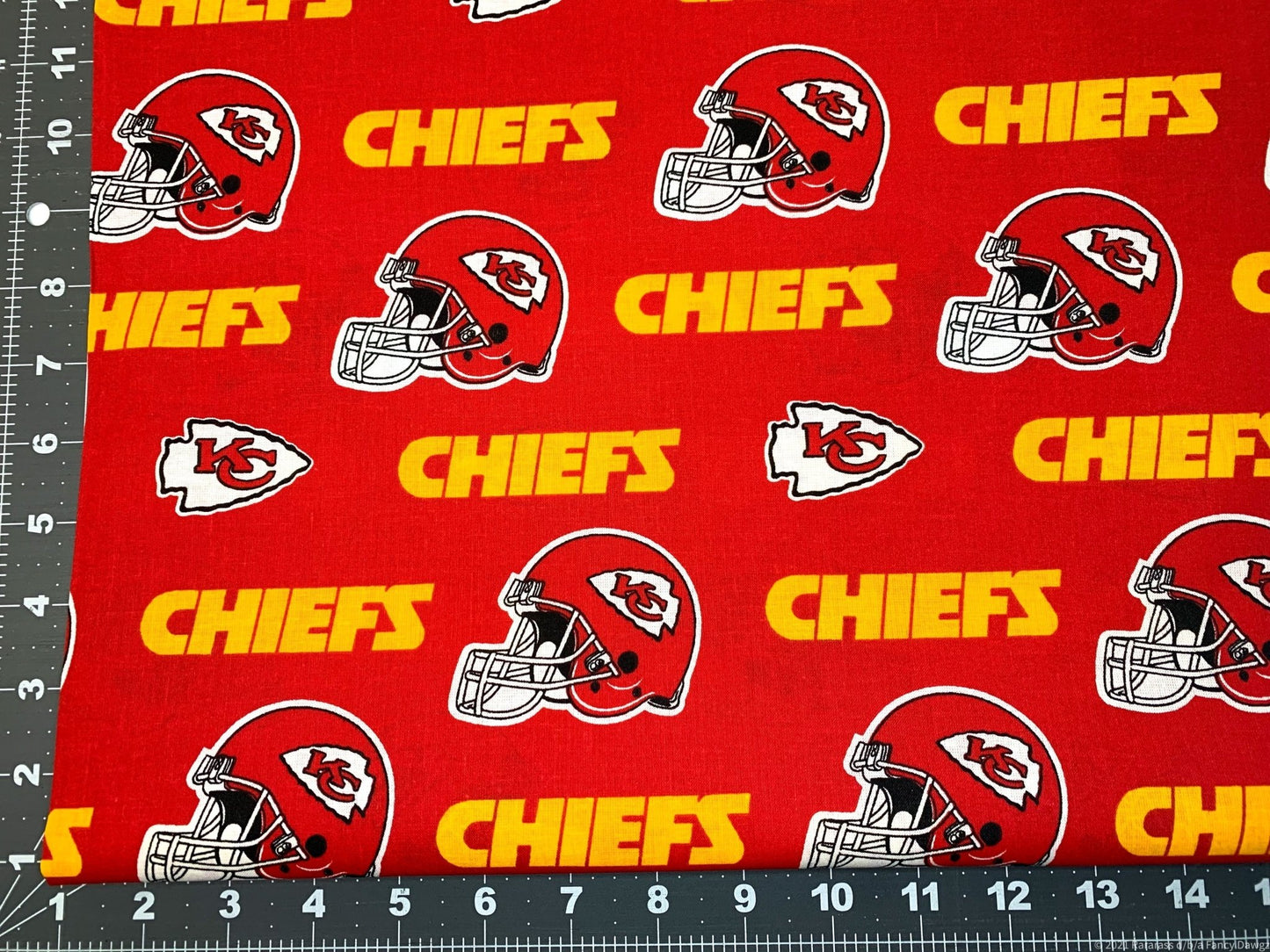 Kansas City Chiefs fabric 6315 - D NFL Fabric Kansas fabric - Mary Jo Fabrics