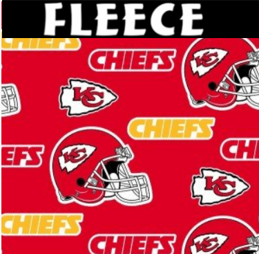 Kansas City Chiefs FLEECE 6274 - D Helmets NFL Fleece - Mary Jo Fabrics
