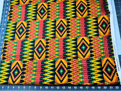 Kenta Zig Zag fabric 2112 African print - Mary Jo Fabrics