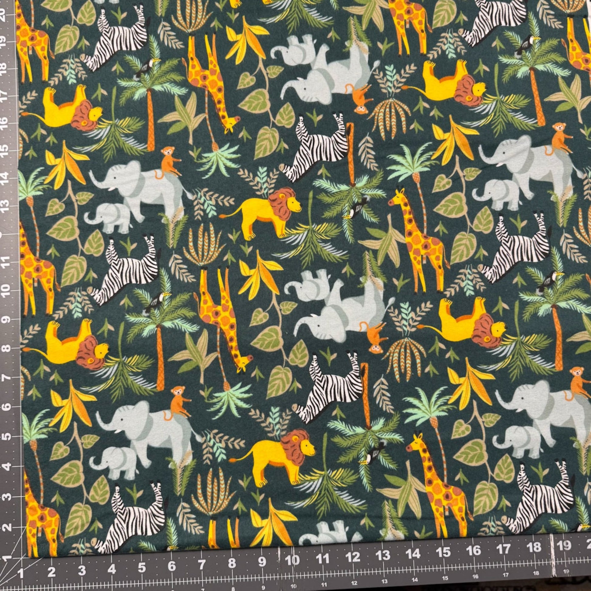 King of the Jungle FLANNEL 54667F Lion Flannel - Mary Jo Fabrics