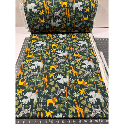 King of the Jungle FLANNEL 54667F Lion Flannel - Mary Jo Fabrics