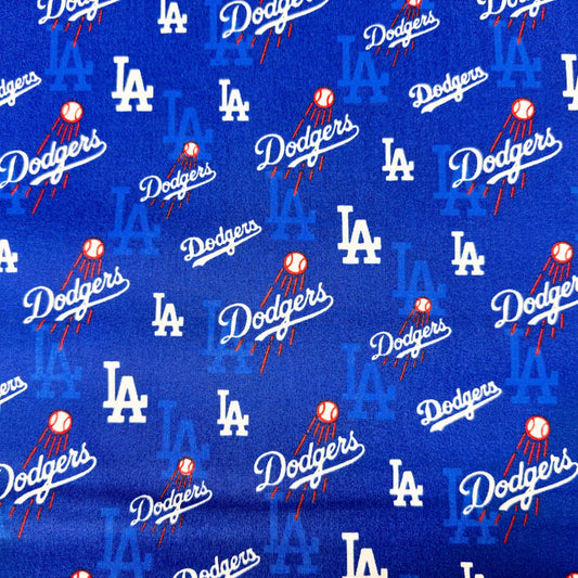 LA Dodgers fabric 60454-B Small Los Angeles Dodger fabric MLB Cotton - Mary Jo Fabrics