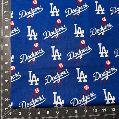 Los Angeles Dodger fabric MLB Cotton Mary Jo Fabrics