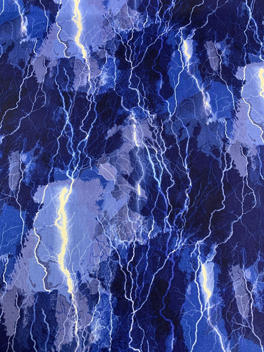 Lightning Storm fabric C8410 Night sky fabric - Mary Jo Fabrics