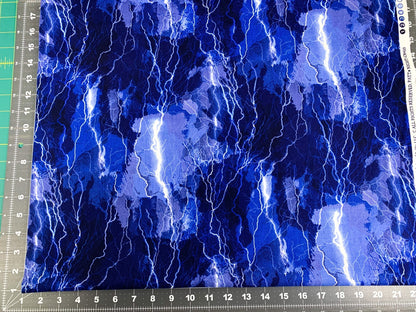 Lightning Storm Cotton fabric C8410 Night fabric - Mary Jo Fabrics