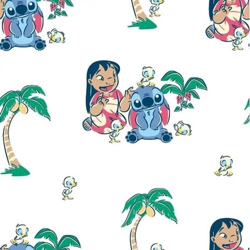 Lilo and Stitch with Friends Lilo fabric Stitch cotton fabric - Mary Jo Fabrics