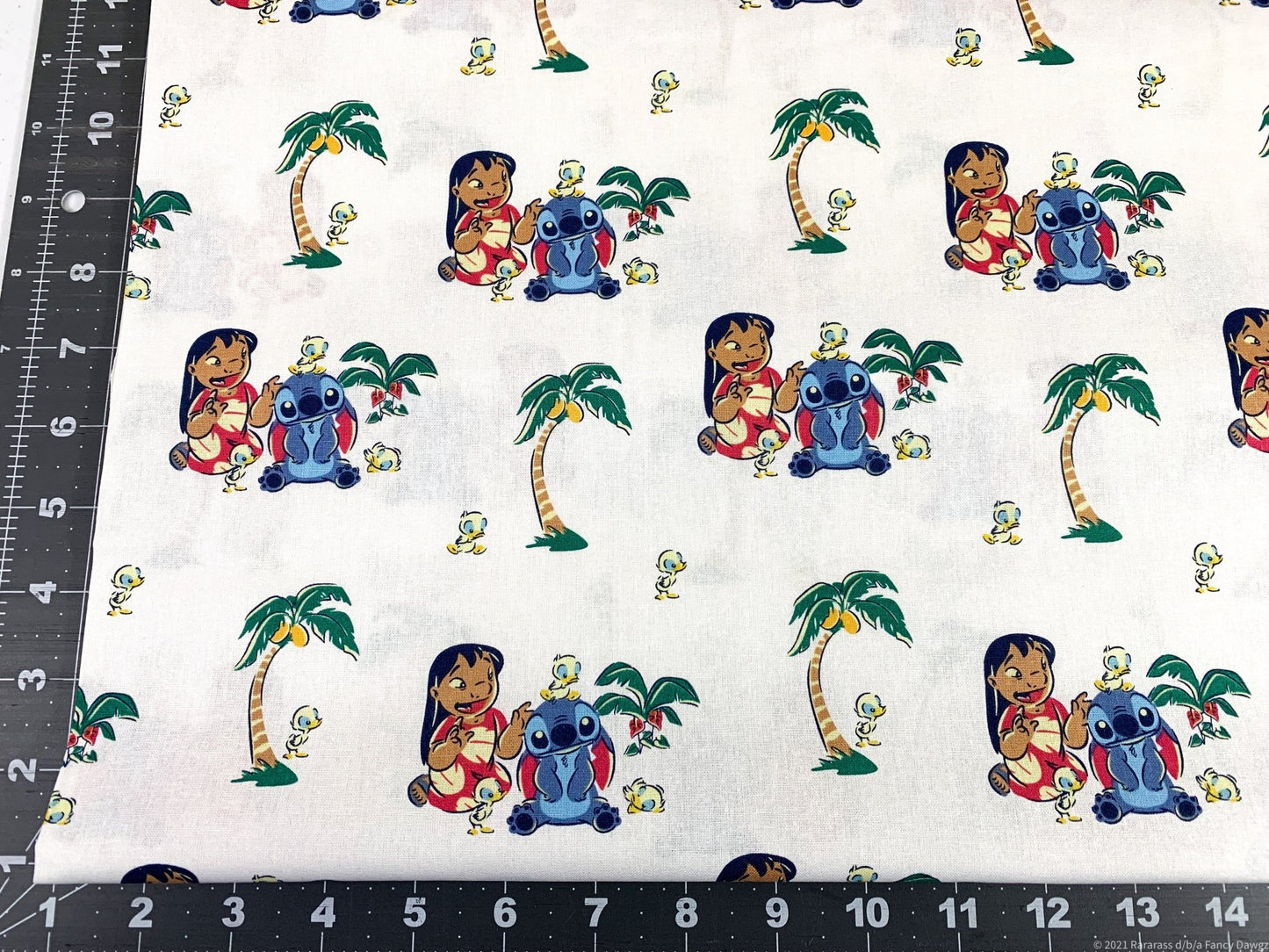 Lilo and Stitch with Friends Lilo fabric Stitch cotton fabric - Mary Jo Fabrics