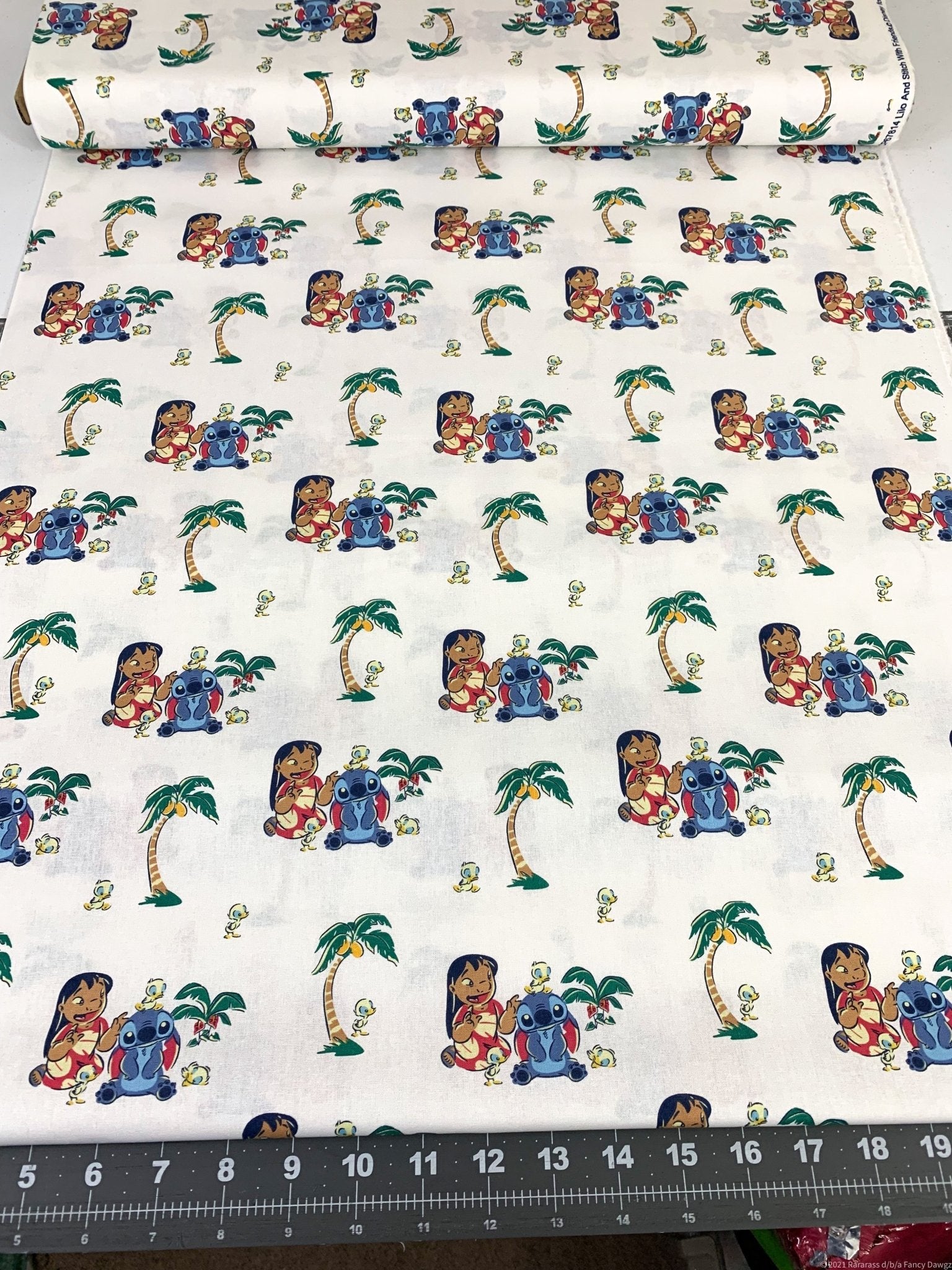 Lilo and Stitch with Friends Lilo fabric Stitch cotton fabric - Mary Jo Fabrics