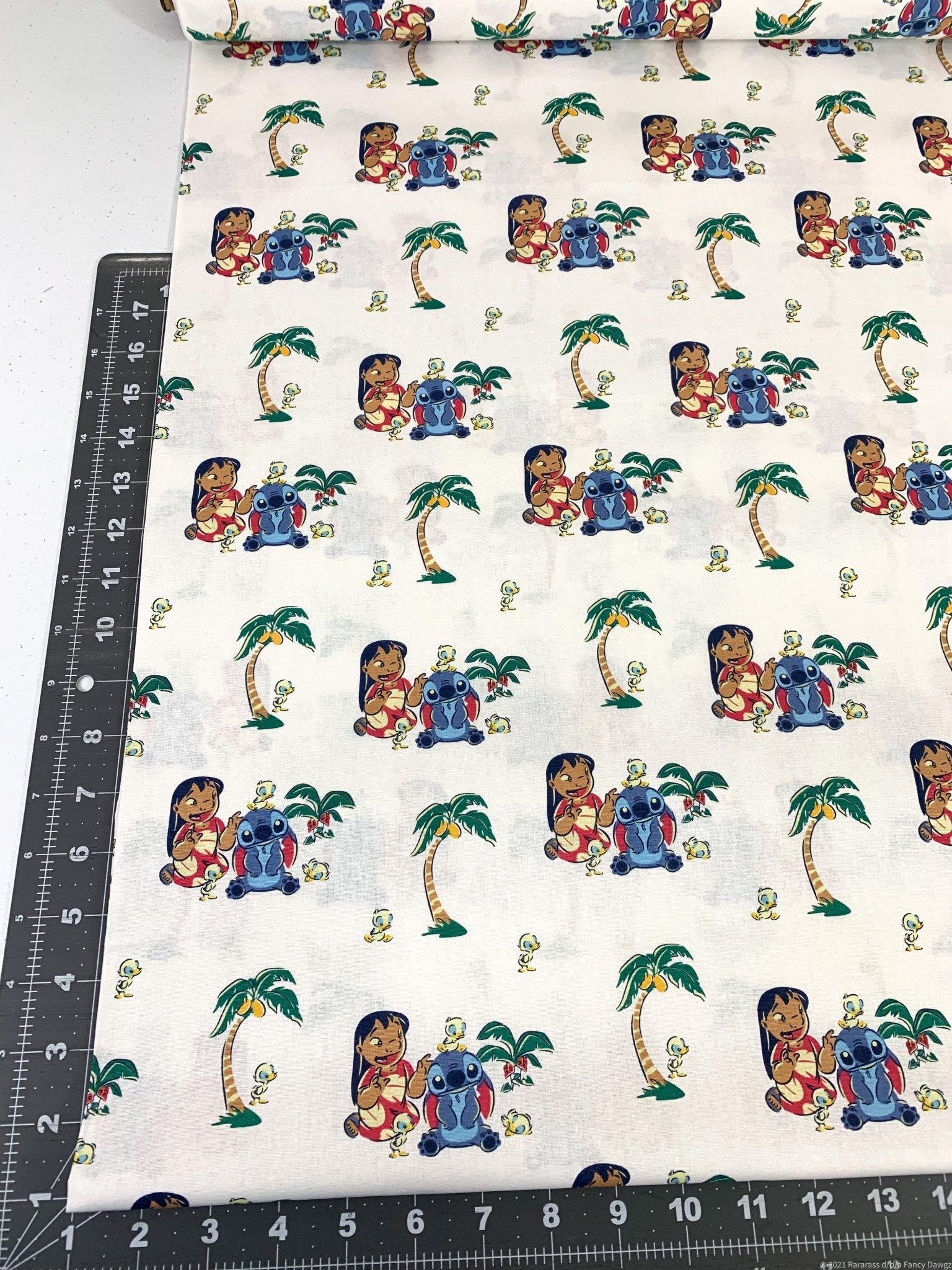 Lilo and Stitch with Friends Lilo fabric Stitch cotton fabric - Mary Jo Fabrics