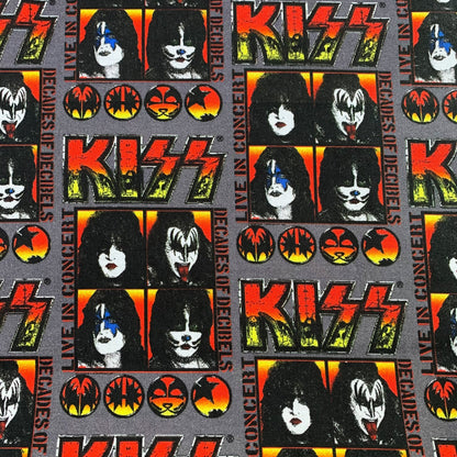 Live Kiss fabric 71163 Kiss rock band fabric - Mary Jo Fabrics