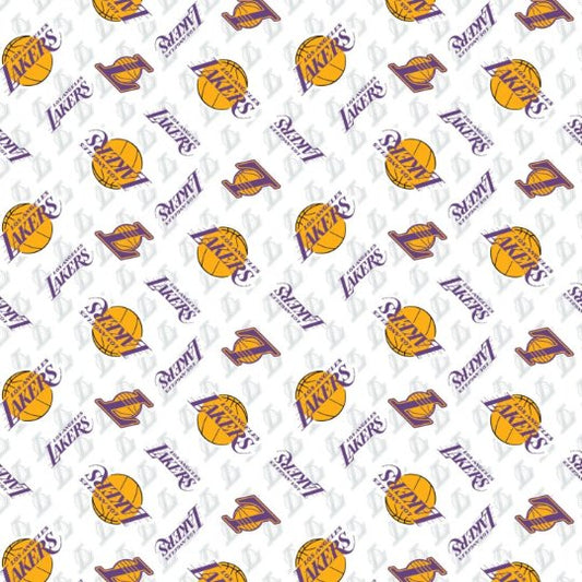 Los Angeles Lakers fabric 83LAL0 LA Lakers cotton fabric - Mary Jo Fabrics