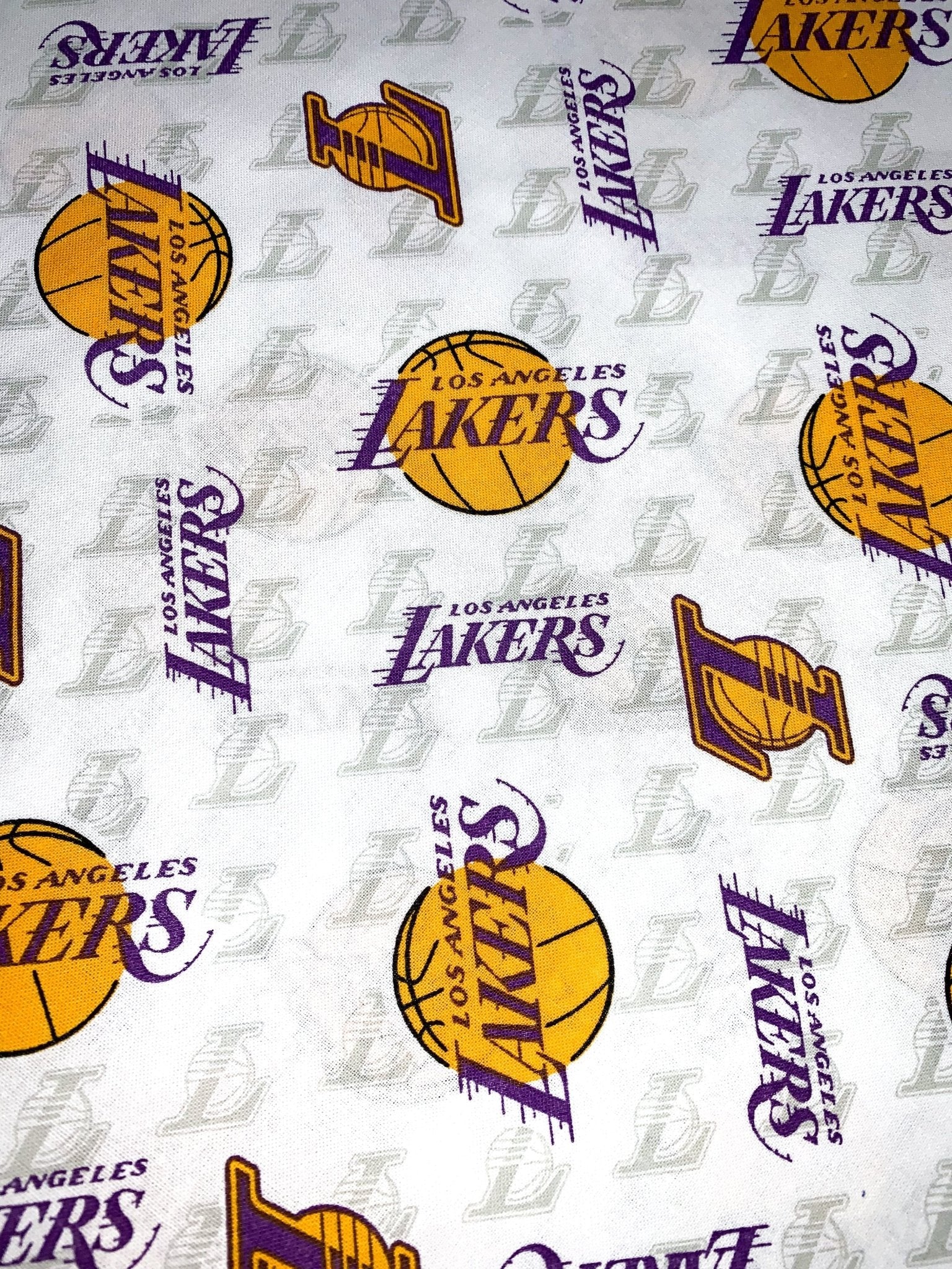 Los Angeles Lakers fabric 83LAL0 LA Lakers cotton fabric - Mary Jo Fabrics