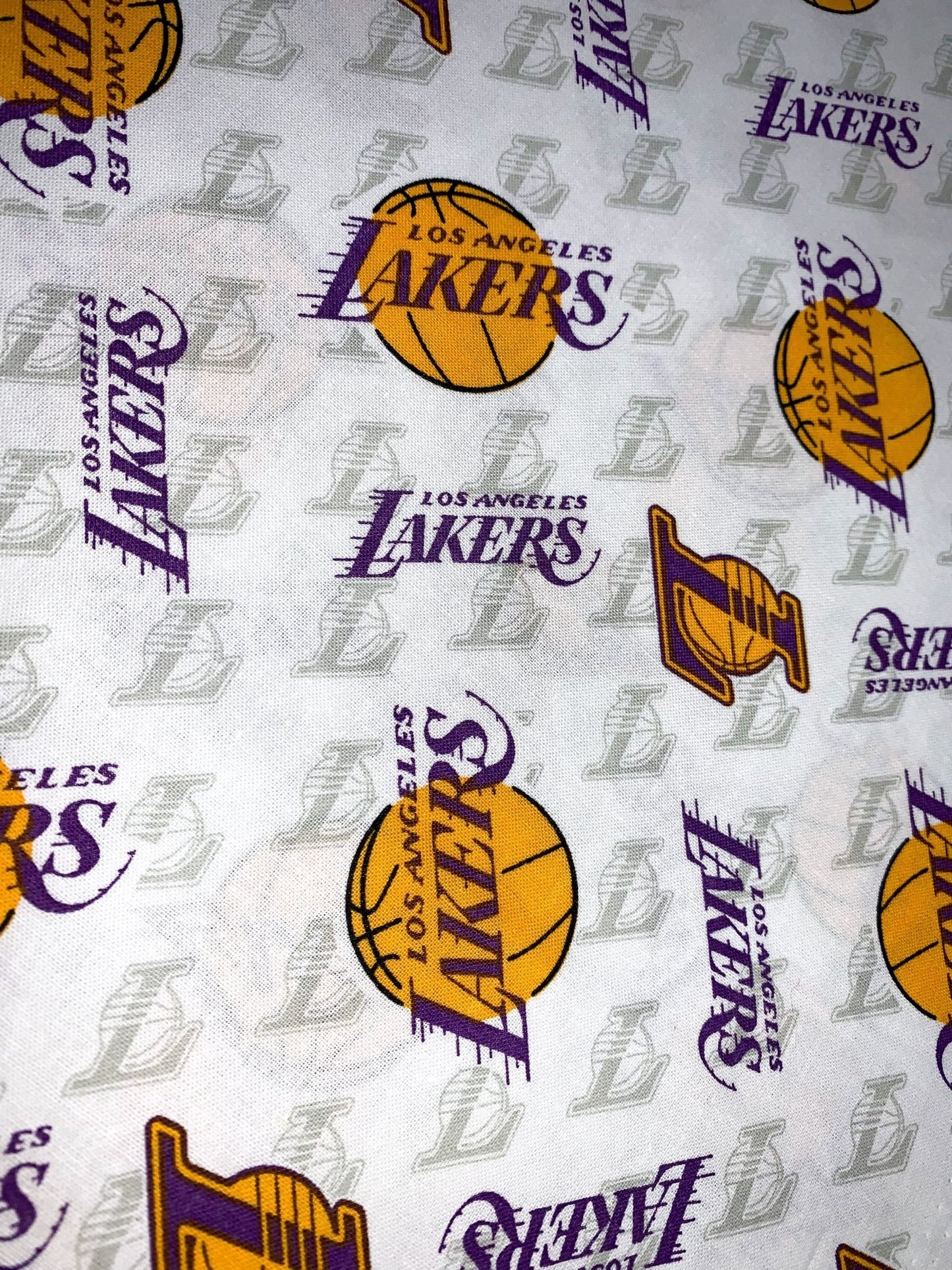 Los Angeles Lakers fabric 83LAL0 LA Lakers cotton fabric - Mary Jo Fabrics