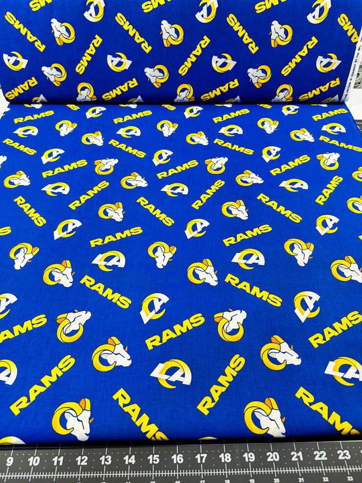 Los Angeles Rams fabric 70401 NFL Cotton fabric LA Rams cotton fabric - Mary Jo Fabrics