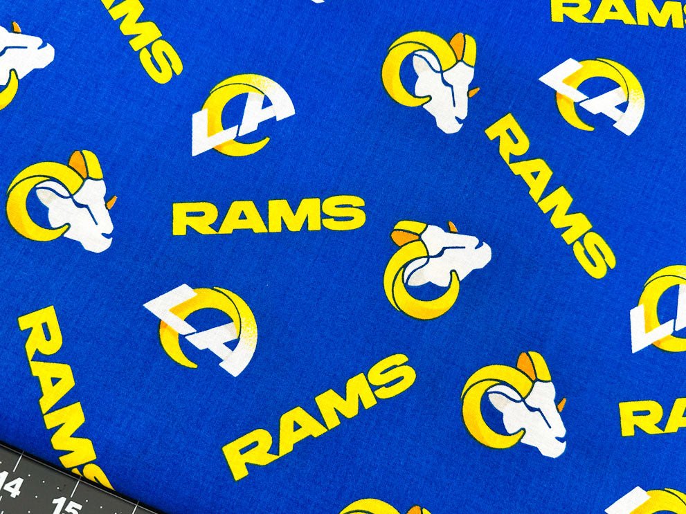 Los Angeles Rams NFL Cotton Fabric 70401 LA Rams Fabric – Mary Jo Fabrics