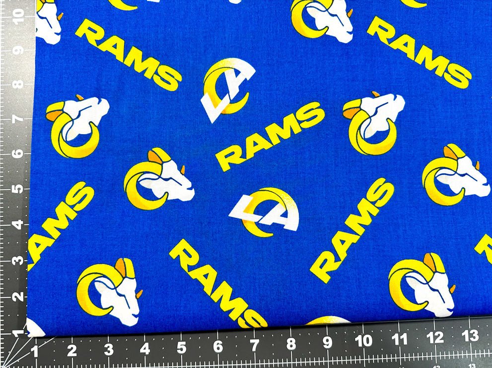 Los Angeles Rams fabric 70401 NFL Cotton fabric LA Rams cotton fabric - Mary Jo Fabrics